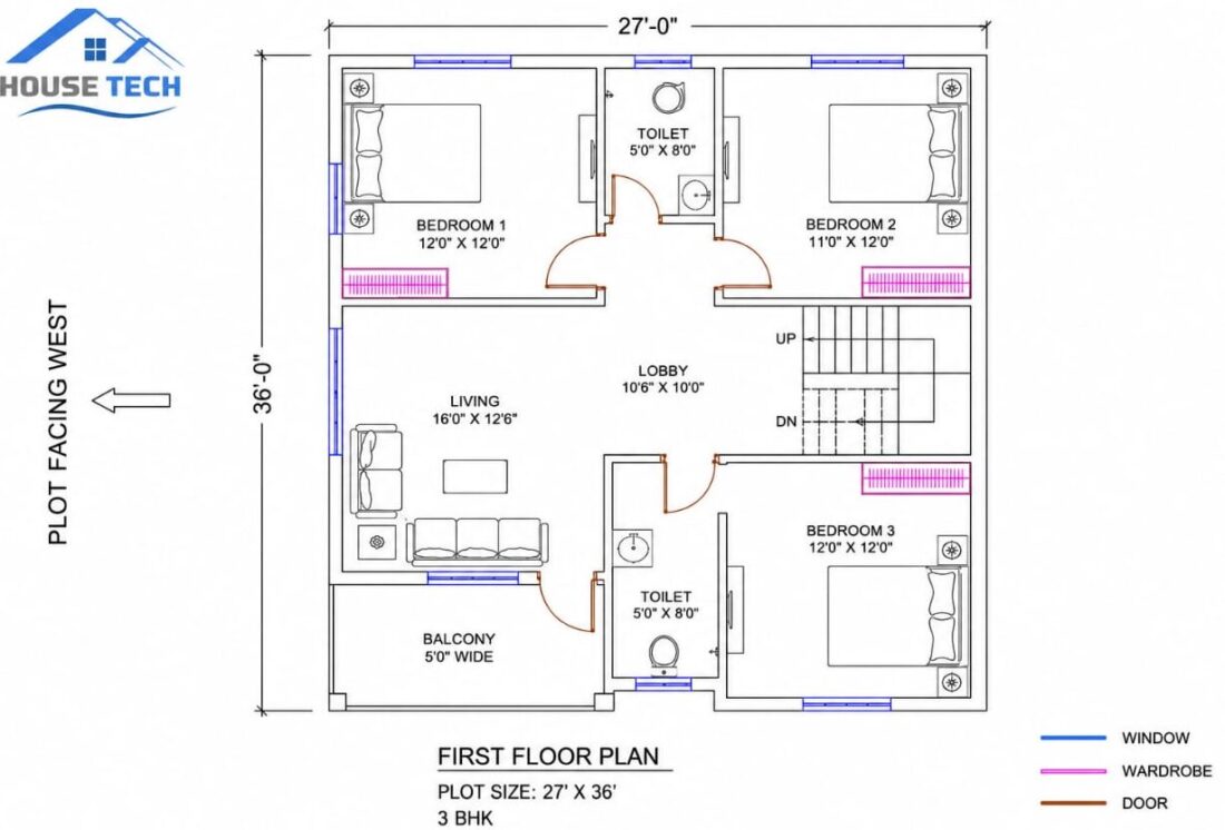 2D floor plan sample 1