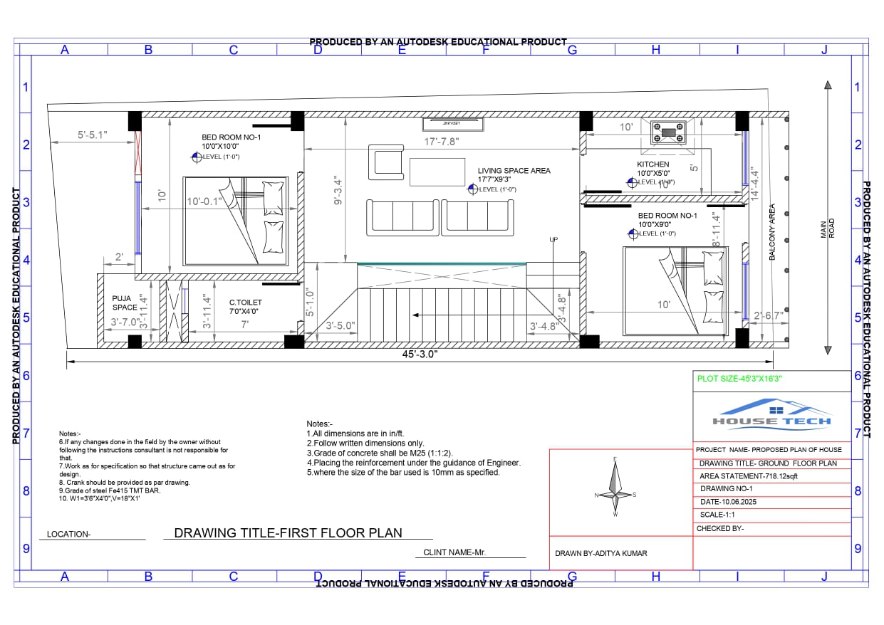 2D floor plan sample 1