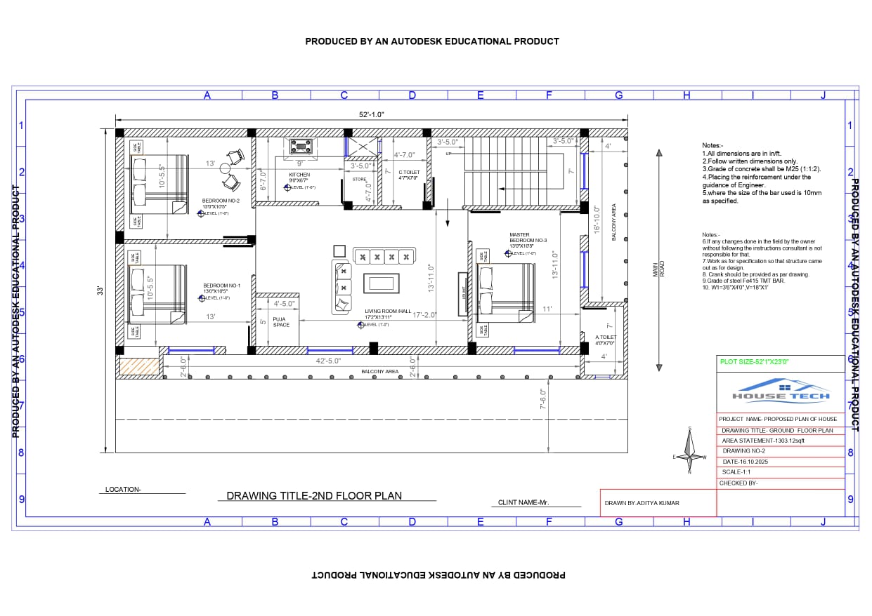 2D floor plan sample 3